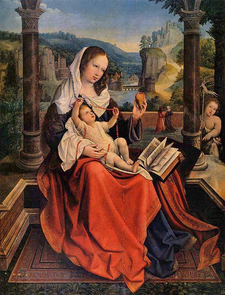 Mary with Child and John the Baptist, Bernard van orley